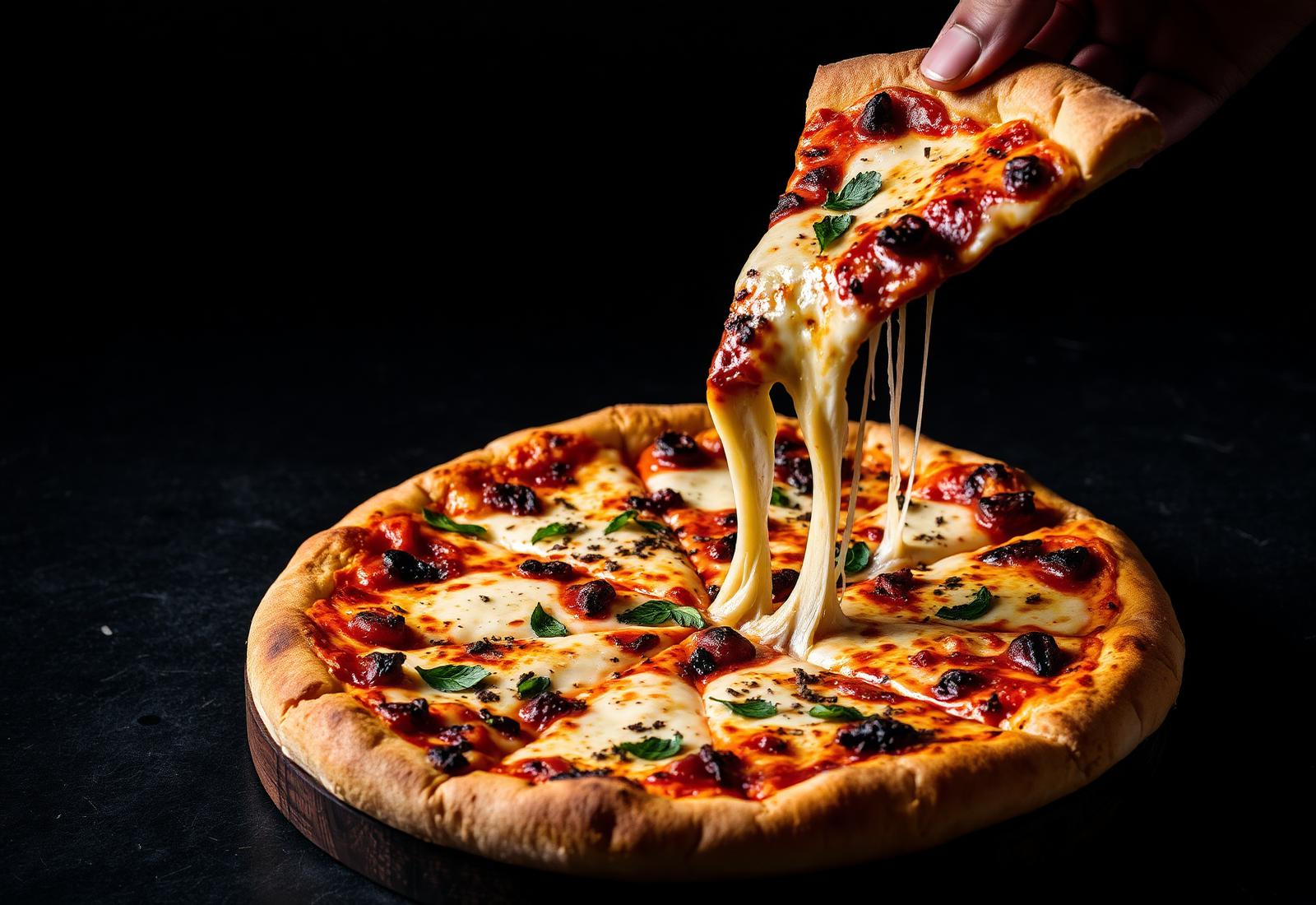 Vedugnsbakad pizza